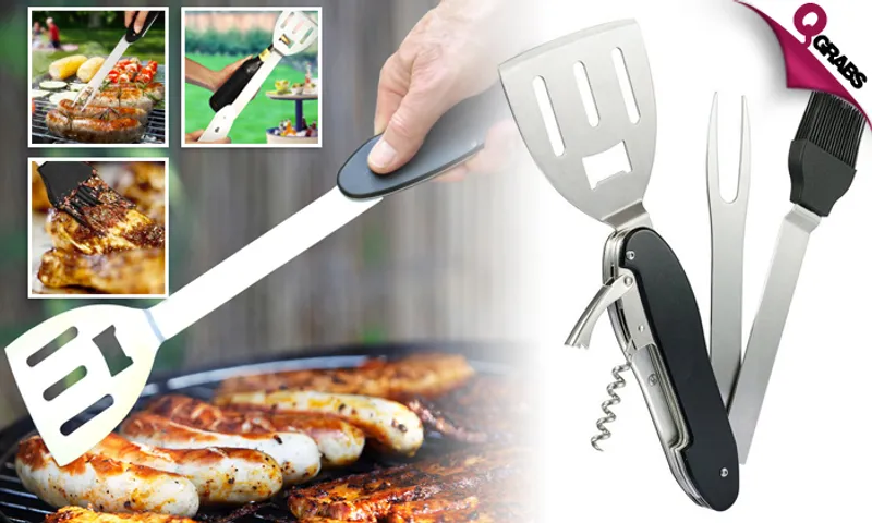 5-in-1 BBQ Grilling Tools!